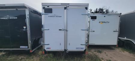 New 2027 US Cargo 7x16 7K WHITE W/BARN DOOR Cargo / Enclosed Trailer