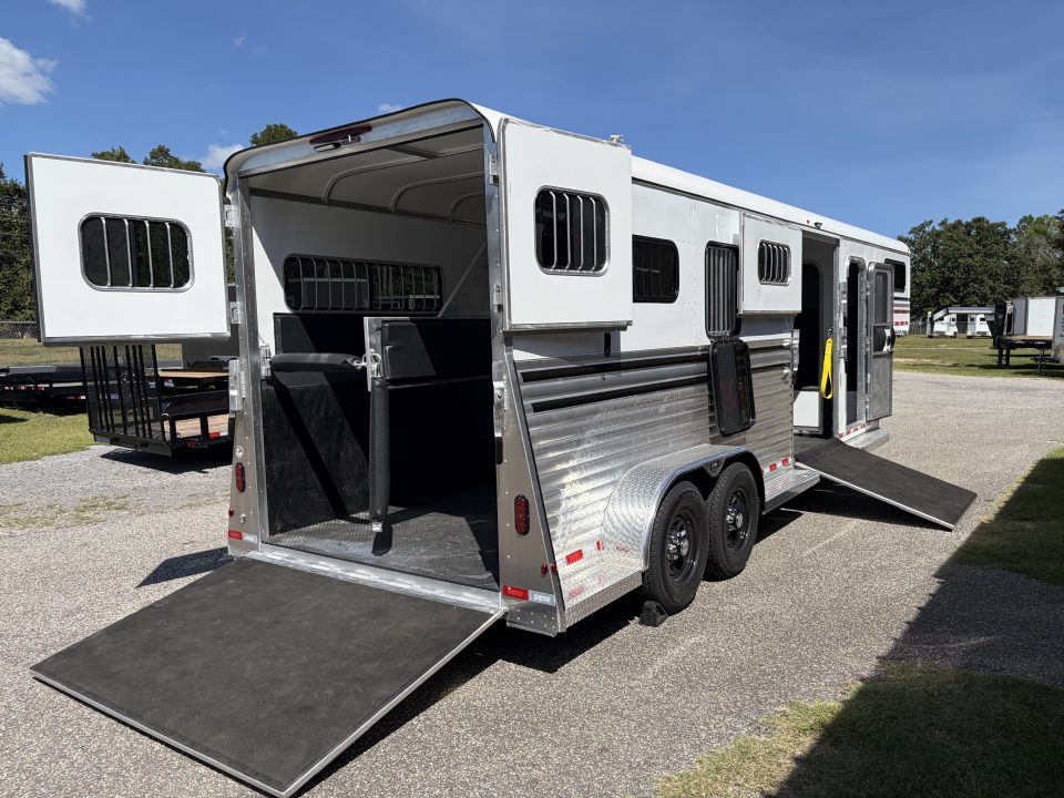 New 2027 Gore Trailers GN 2+1 w/DR and Side Ramp Horse Trailer