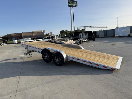 New 2027 H&H Trailers 22' POWER TILT 14K Flatbed Trailer
