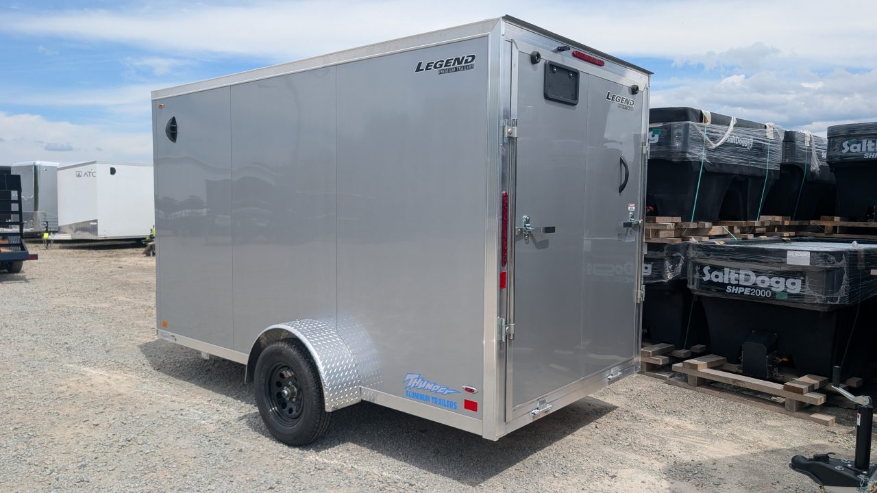New 2027 LEGEND 6x12 + 1' V Thunder V-Nose Cargo Trailer w/ Ramp