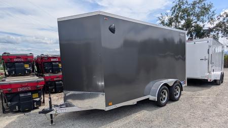 New 2027 Legend 7x14 + 2' V-Nose Aluminum Enclosed Cargo Trailer w/ Ramp Door