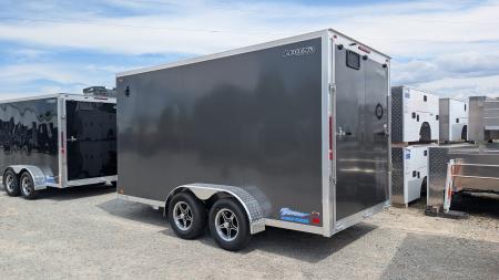 New 2027 Legend 7x14 + 2' V-Nose Aluminum Enclosed Cargo Trailer w/ Ramp Door