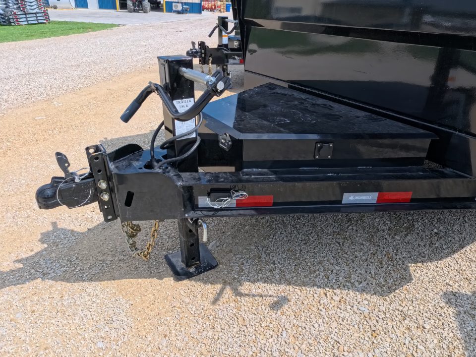 New 2027 Iron Bull 72 x 12 DTB Dump Trailer with 14,999 lb. GVWR, TH-516 Scissor Hoist, Front Mount Tarp System