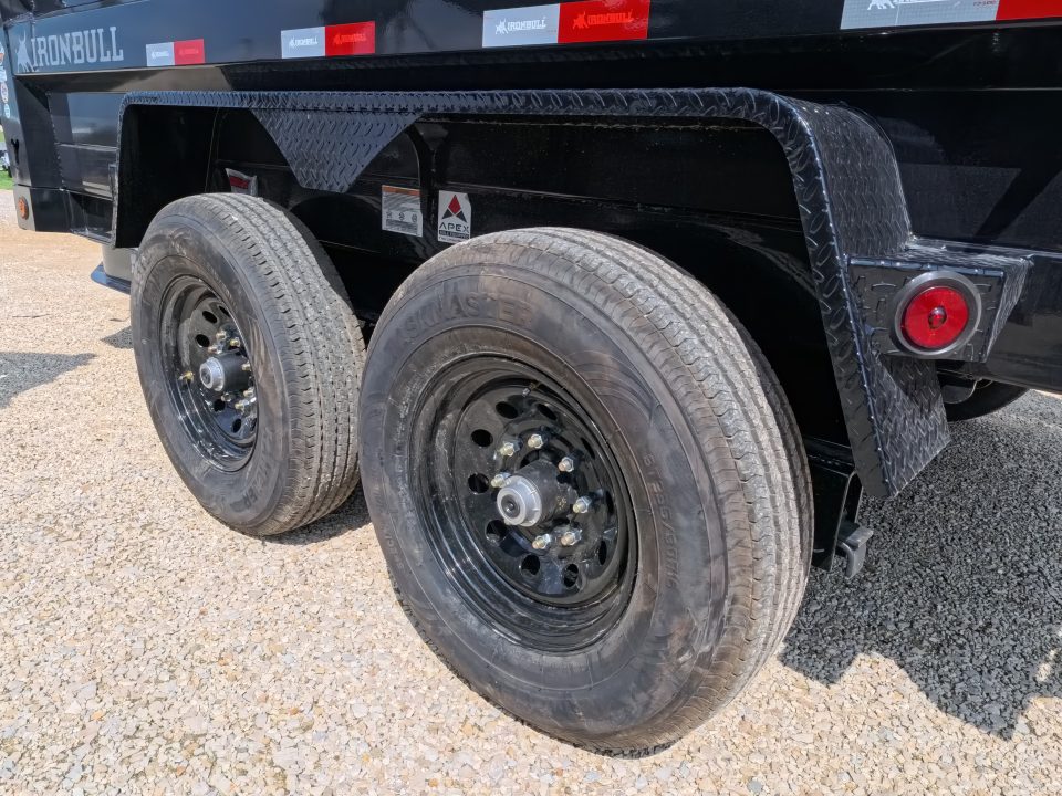 New 2027 Iron Bull 72 x 12 DTB Dump Trailer with 14,999 lb. GVWR, TH-516 Scissor Hoist, Front Mount Tarp System