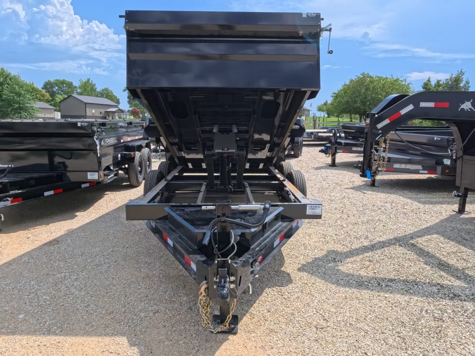New 2027 Iron Bull 72 x 12 DTB Dump Trailer with 14,999 lb. GVWR, TH-516 Scissor Hoist, Front Mount Tarp System