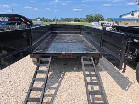 New 2027 Iron Bull 72 x 12 DTB Dump Trailer with 14,999 lb. GVWR, TH-516 Scissor Hoist, Front Mount Tarp System