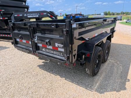 New 2027 Iron Bull 72 x 12 DTB Dump Trailer with 14,999 lb. GVWR, TH-516 Scissor Hoist, Front Mount Tarp System