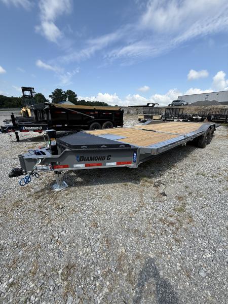 New 2027 Diamond C HXD 207 Tilt Trailer, 102” WIDE, DRIVE OVER FENDERS, WINCH PLATE AND ROLLER
