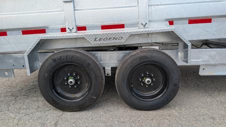 New 2027 Legend 7x16 HD GALVANIZED Lo Pro Equipment Dump - INTRO PRICING!!!!