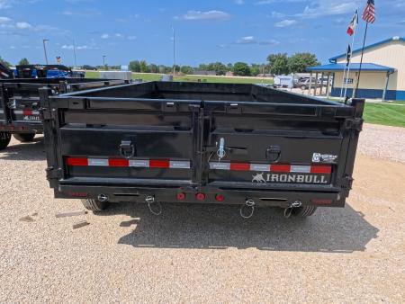 New 2027 Iron Bull 83 x 14 DTB Dump Trailer with 2) 7K Straight Axles, Elec. Brakes, 10 Ply Tires, Aluminum Ramps , Front Mount Tarp System