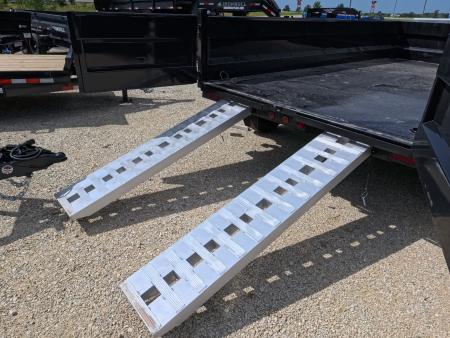 New 2027 Iron Bull 83 x 14 DTB Dump Trailer with 2) 7K Straight Axles, Elec. Brakes, 10 Ply Tires, Aluminum Ramps , Front Mount Tarp System