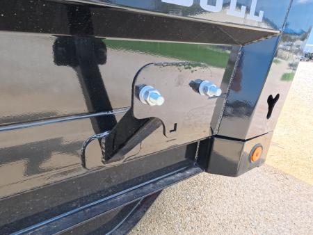 New 2027 Iron Bull 83 x 14 DTB Dump Trailer with 2) 7K Straight Axles, Elec. Brakes, 10 Ply Tires, Aluminum Ramps , Front Mount Tarp System