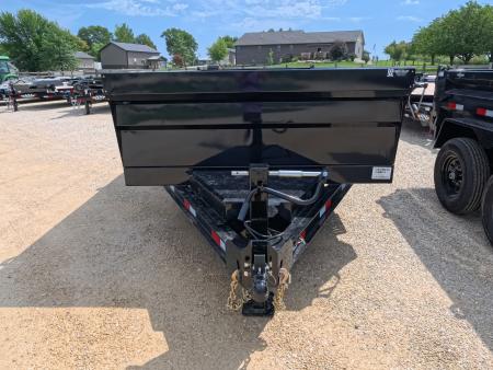 New 2027 Iron Bull 83 x 14 DTB Dump Trailer with 2) 7K Straight Axles, Elec. Brakes, 10 Ply Tires, Aluminum Ramps , Front Mount Tarp System