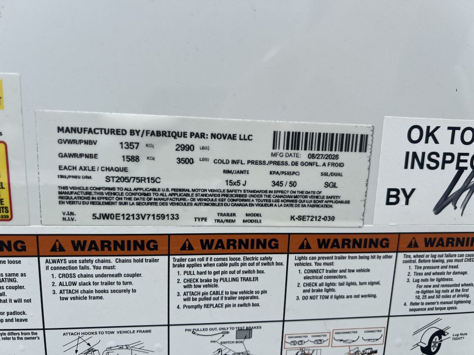 New 2027 Look Trailers 6x12 3K Element SE BARN DOOR Cargo / Enclosed Trailer