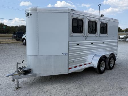 Used 2019 CM 3 Horse Bumper Pull Horse Trailer