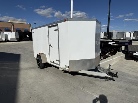 Used 2009 Lightning 6x12+v nose rear ramp Cargo / Enclosed Trailer
