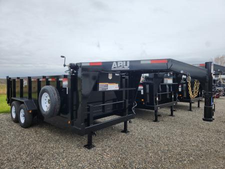 New 2026 ABU 16' GN DUMP, 3' SIDES Dump Trailer