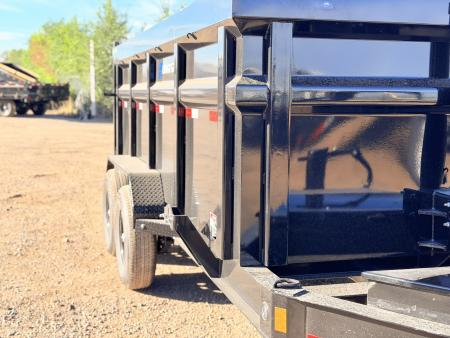 New 2027 Load Trail 7-14-4H Telescopic Dump W/ 7 Gauge Floor 7K Axles