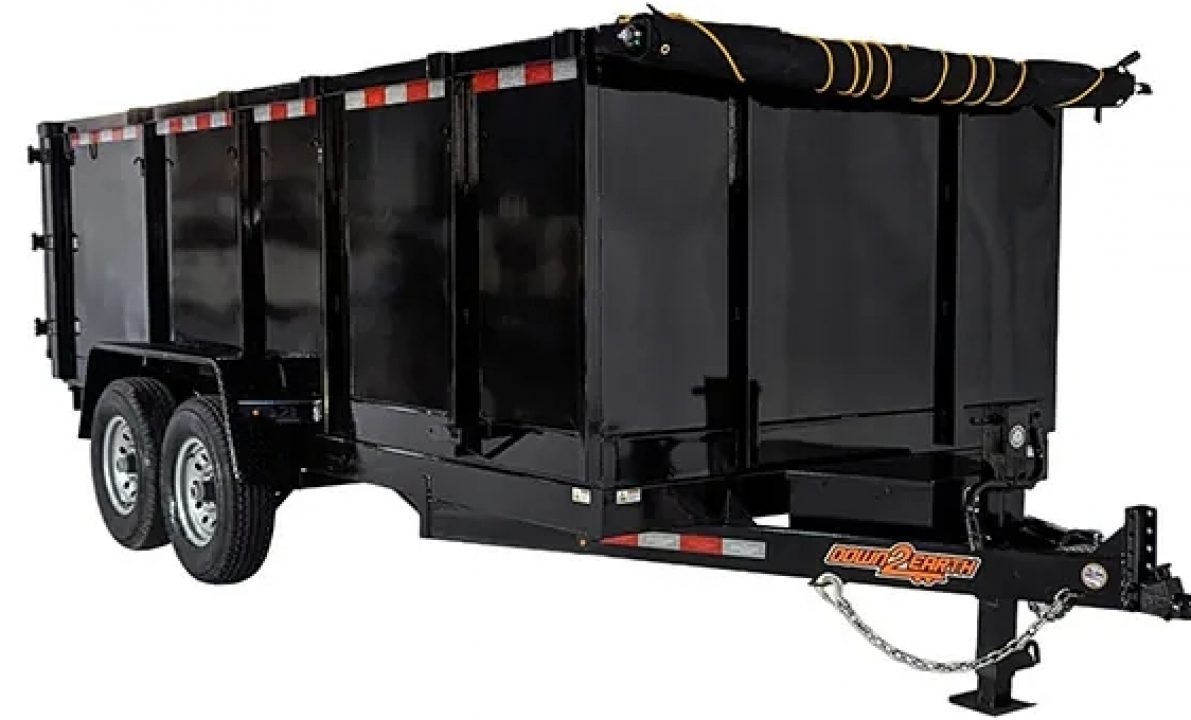 New 2027 Down 2 Earth Trailers 7X16 DUMP Dump Trailer