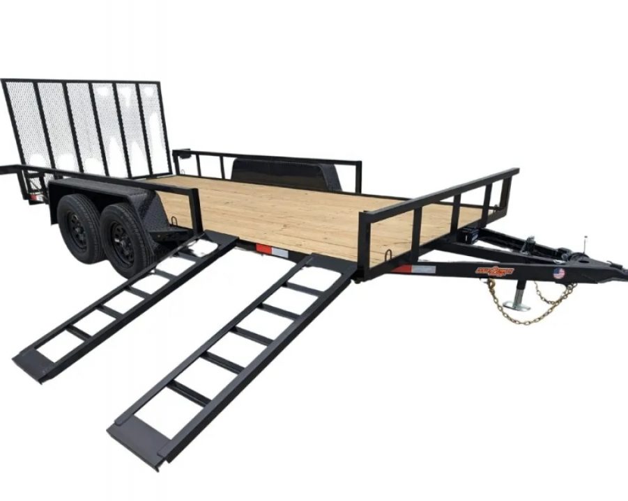 New 2027 Down 2 Earth Trailers 82"X16' TANDEM AXLE ATV/RAMP ATV Trailer