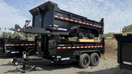 New 2027 Sure-Trac 7 x 12 HD Low Profile Scissor Dump 14K Dump Trailer