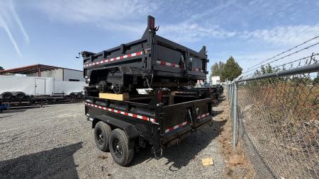 New 2027 Sure-Trac 7 x 12 HD Low Profile Scissor Dump 14K Dump Trailer