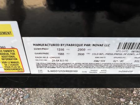 New 2027 H&H Trailers 8' Homeowner / UTV Dump Trailer