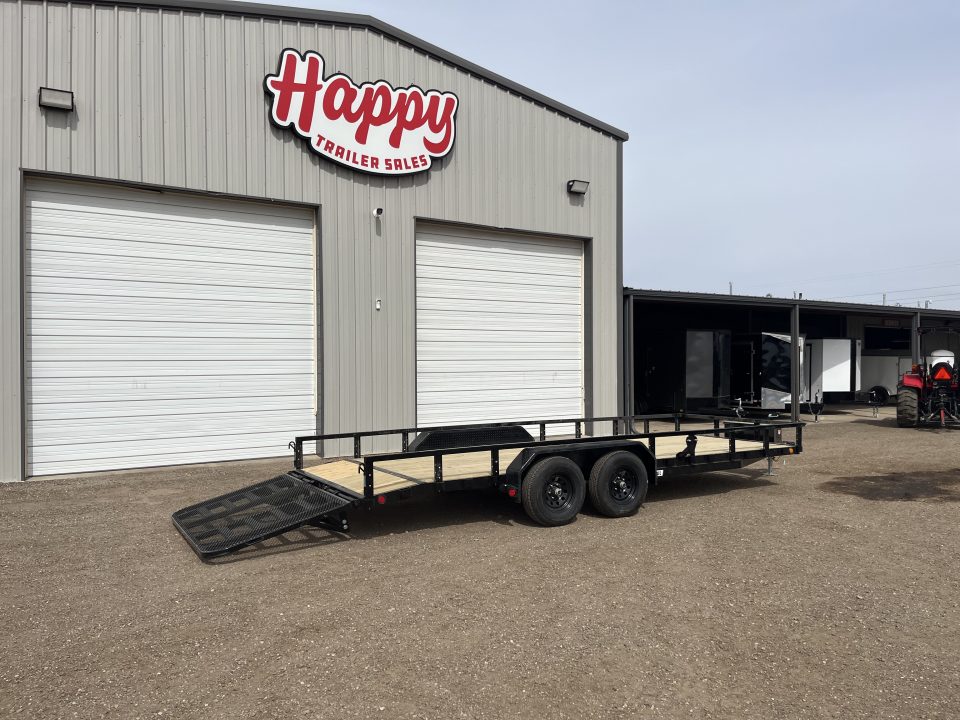 New 2027 PJ 83"x20' Tandem Axle Utility Trailer - UL