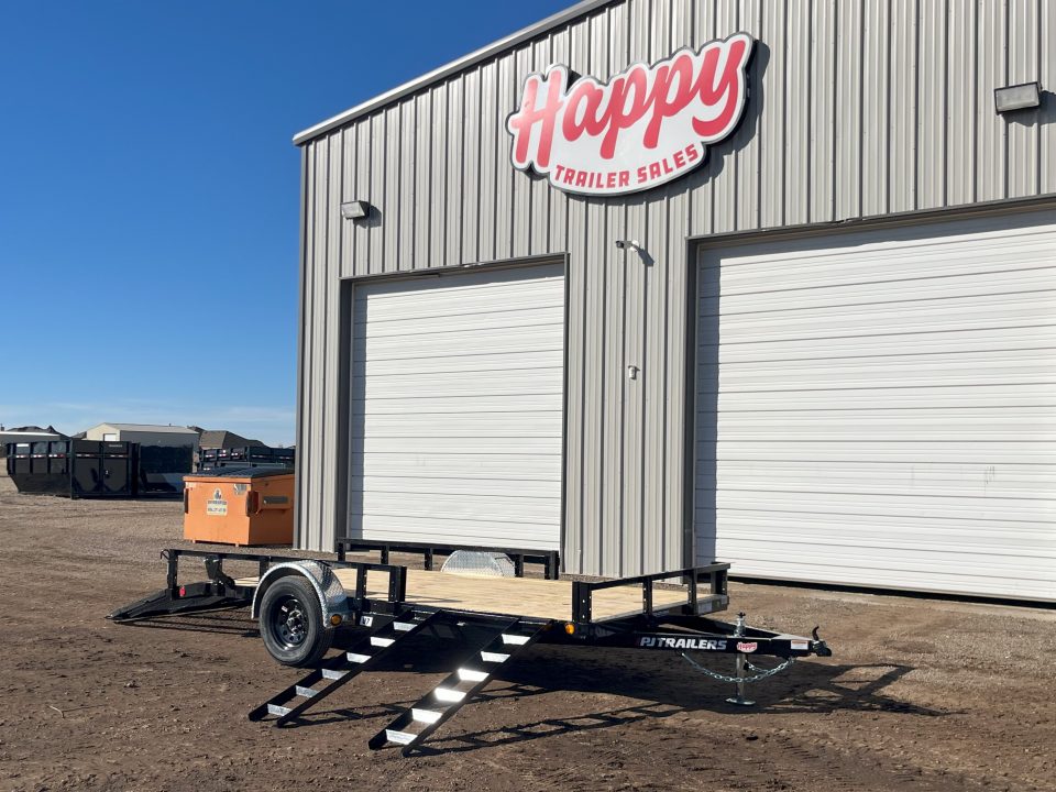 New 2027 PJ 77"x14' Single Axle Utility Trailer - U7