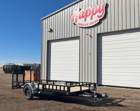 New 2027 PJ 77 x14' Single Axle Utility Trailer - U7