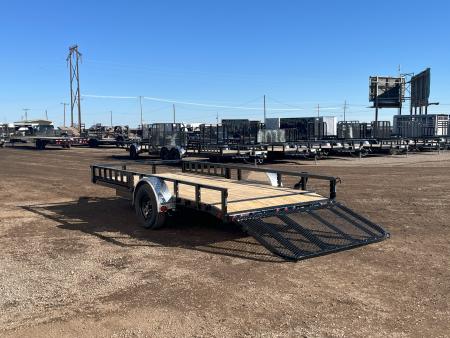 New 2027 PJ 77"x14' Single Axle Utility Trailer - U7