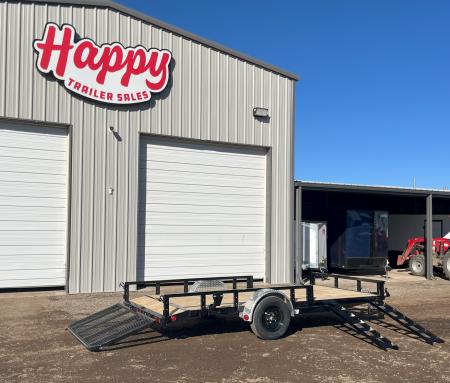 New 2027 PJ 77"x14' Single Axle Utility Trailer - U7