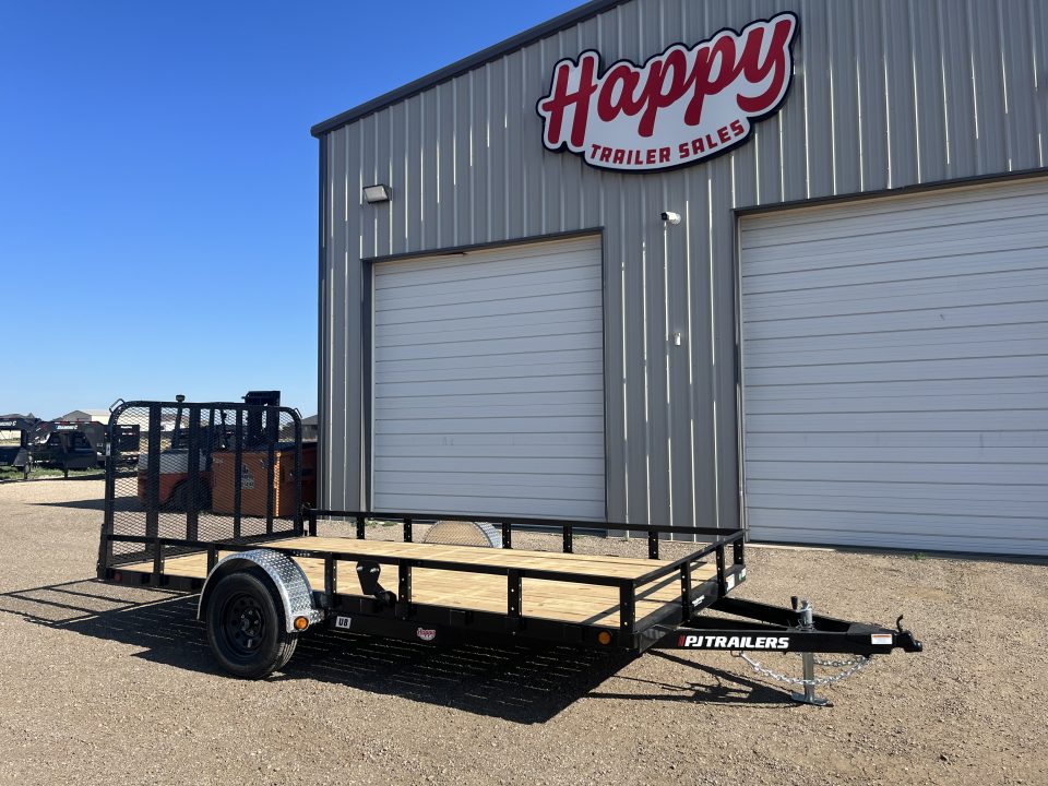 New 2027 PJ 83"x14' Single Axle Utility Trailer - U8