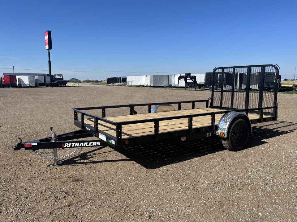 New 2027 PJ 83"x14' Single Axle Utility Trailer - U8