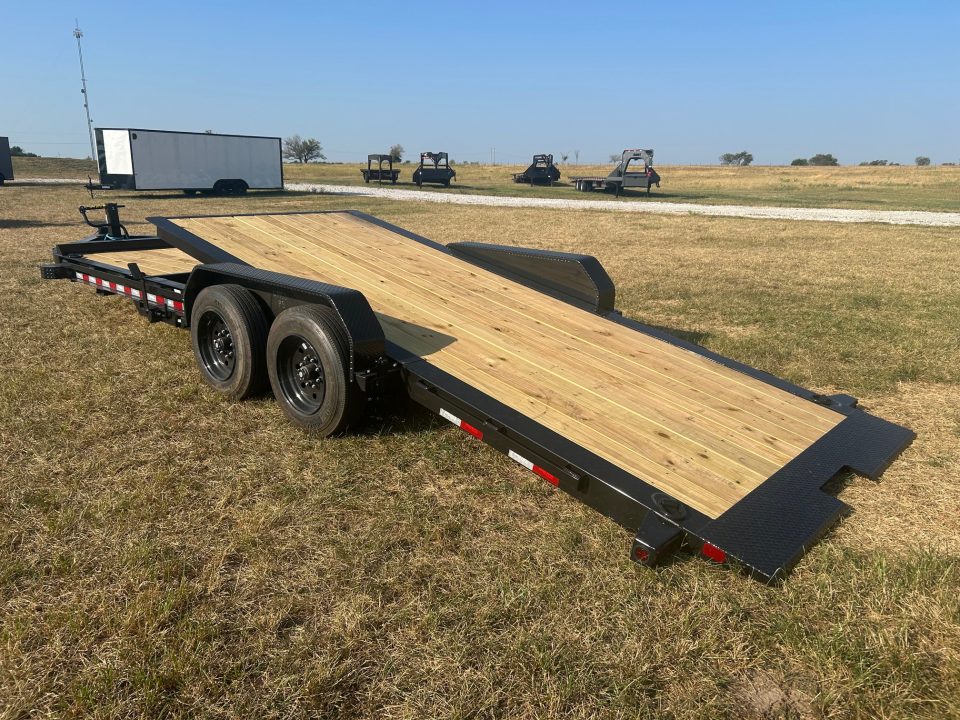 New 2027 Big Tex 83x22 Tandem 17.5K I-Beam Gravity Tilt w/ 6' Stationary Deck