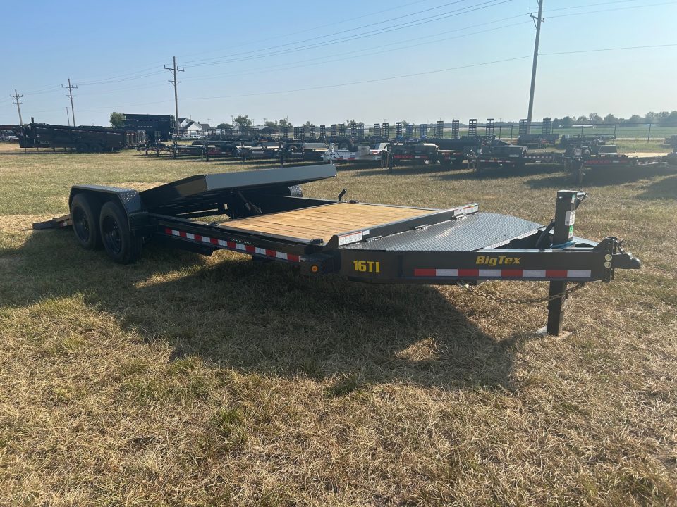 New 2027 Big Tex 83x22 Tandem 17.5K I-Beam Gravity Tilt w/ 6' Stationary Deck