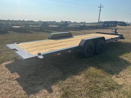 New 2027 Big Tex 83x22 Tandem 17.5K I-Beam Gravity Tilt w/ 6' Stationary Deck