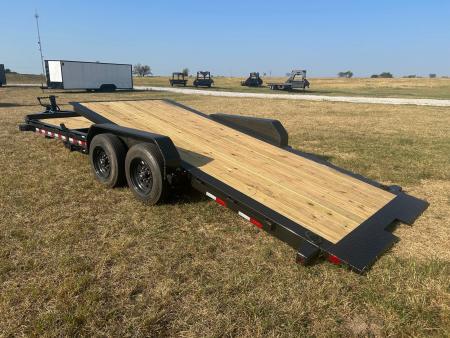 New 2027 Big Tex 83x22 Tandem 17.5K I-Beam Gravity Tilt w/ 6' Stationary Deck