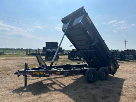 New 2027 Big Tex 83x14 Tandem 15.4K Telescopic Dump w/ 7 Gauge Floor & Slide In Ramps