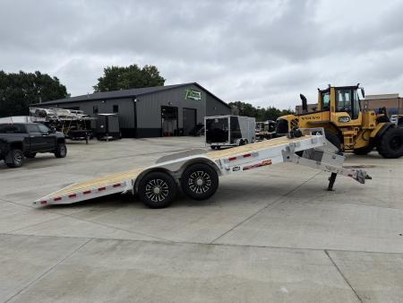 Used NEW 2025 H&H Speedloader ALUMINUM 20’ POWER TILTbed flatbed Trailer 2-7000 lb axles =14K