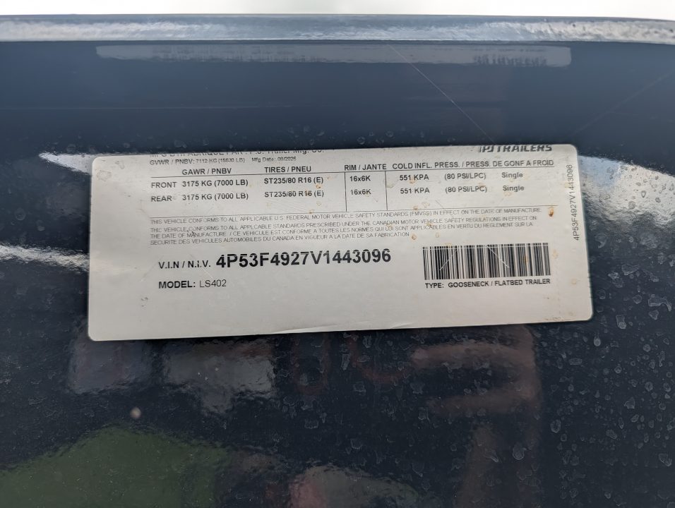 New 2027 8.5X40 PJ Gooseneck Equipment Trailer