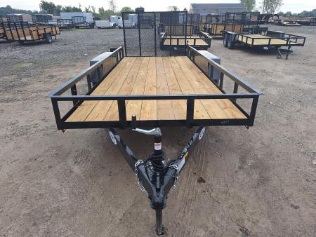 New 2027 AMO 76x16 Landscape Trailer W/ Led Lights and Spring Assist Gate