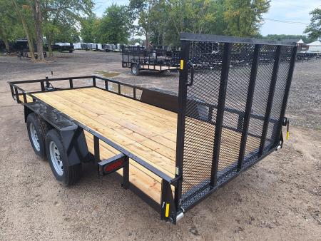 New 2027 AMO 76x16 Landscape Trailer W/ Led Lights and Spring Assist Gate