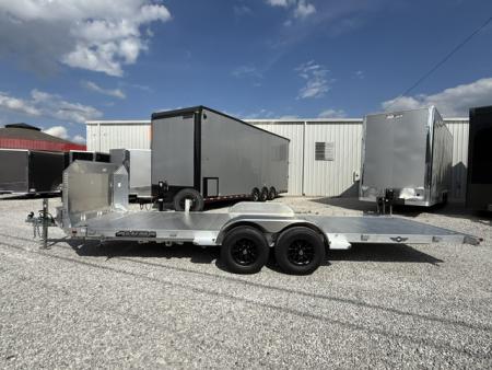 New Aluma 8220 Heavy Anniversary Tilt Tandem Axle Electric Brake Front Rail STD 5K RTD 15" Aluminum Wheels
