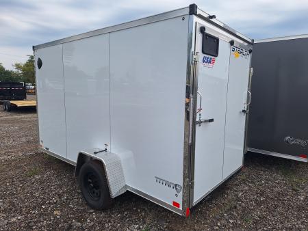New 2027 Stealth Trailers Titan 6x12 Cargo / Enclosed Trailer W/ Ramp Door and 6" Extra Height