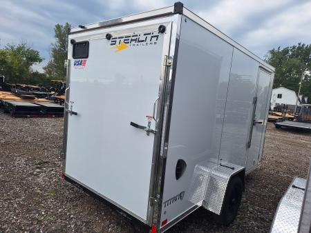 New 2027 Stealth Trailers Titan 6x12 Cargo / Enclosed Trailer W/ Ramp Door and 6" Extra Height