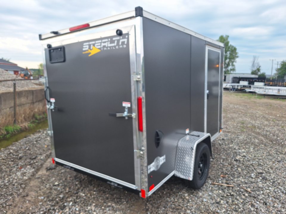 New 6x10 Single Axle Cargo / Enclosed Trailer W/ Ramp Door