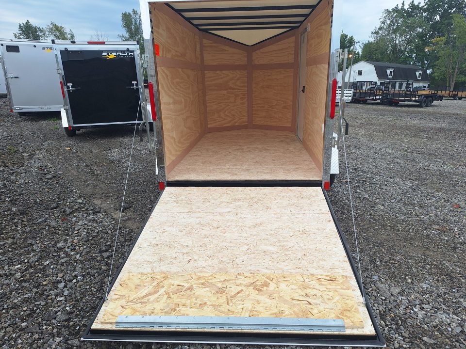 New 6x10 Single Axle Cargo / Enclosed Trailer W/ Ramp Door