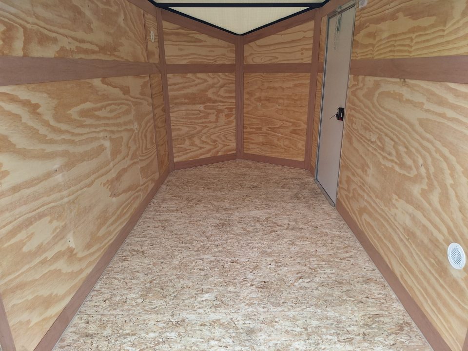 New 6x10 Single Axle Cargo / Enclosed Trailer W/ Ramp Door