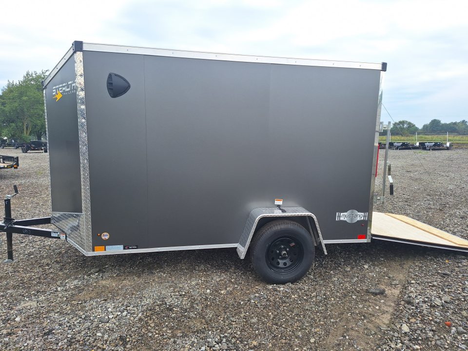 New 6x10 Single Axle Cargo / Enclosed Trailer W/ Ramp Door